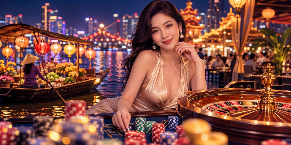 Không khí chợ đêm Hà Nội với người chơi trải nghiệm Roulette live casino trên điện thoại